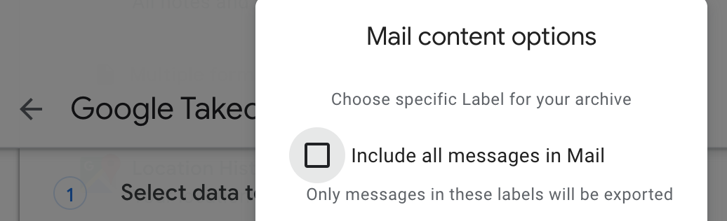 Don't get everything, unless you don't have that much data in GMail!