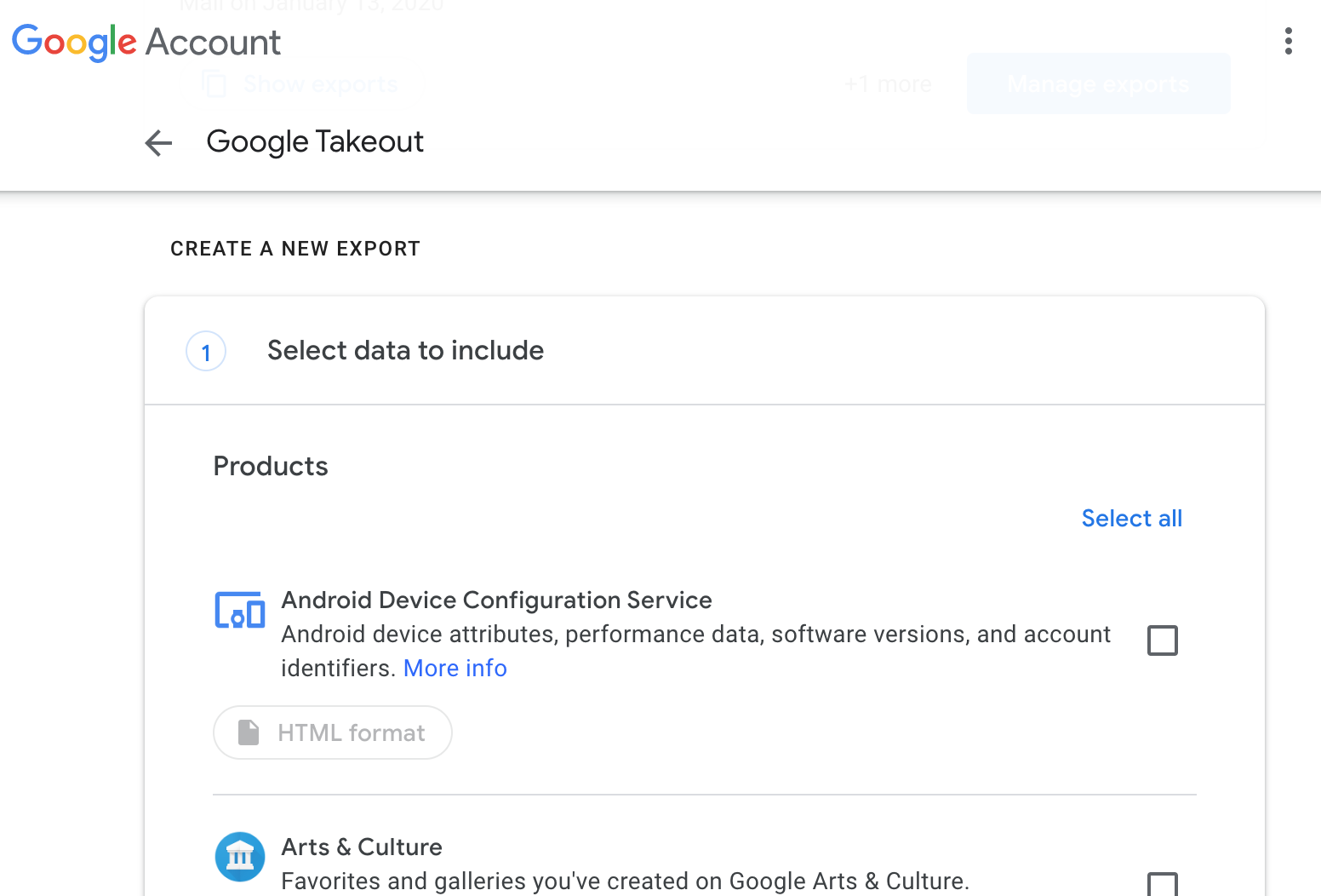 Google Takeout